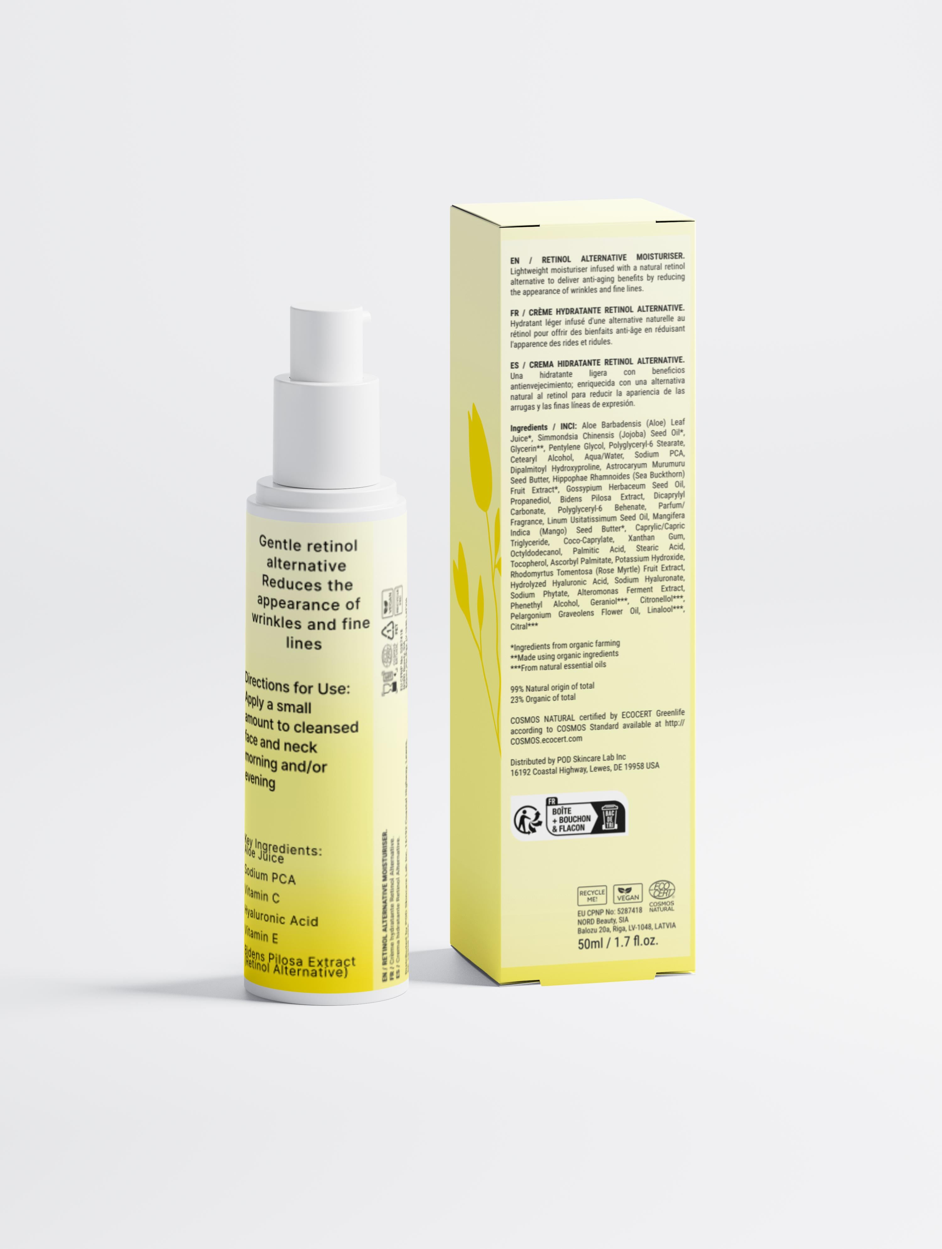 Retinol Alternative Moisturizer - Eight Bare Feet Farms