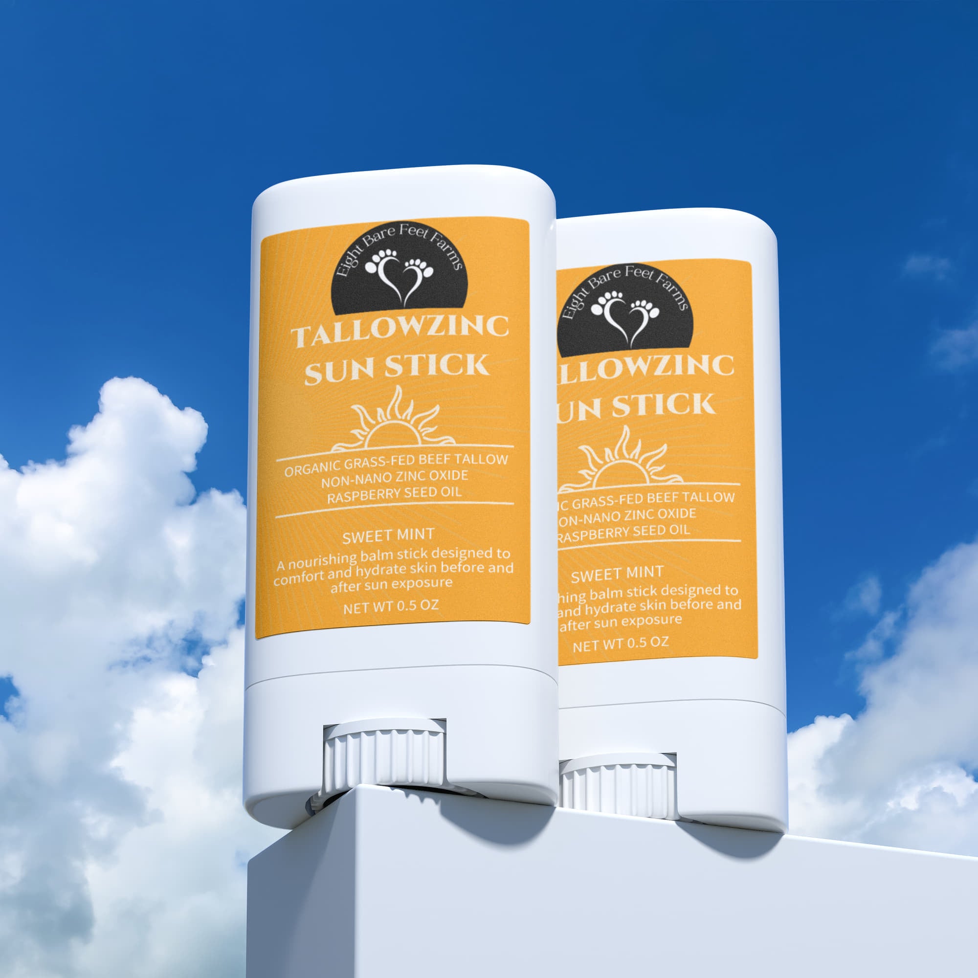2 Pack Tallow Zinc Sun Stick