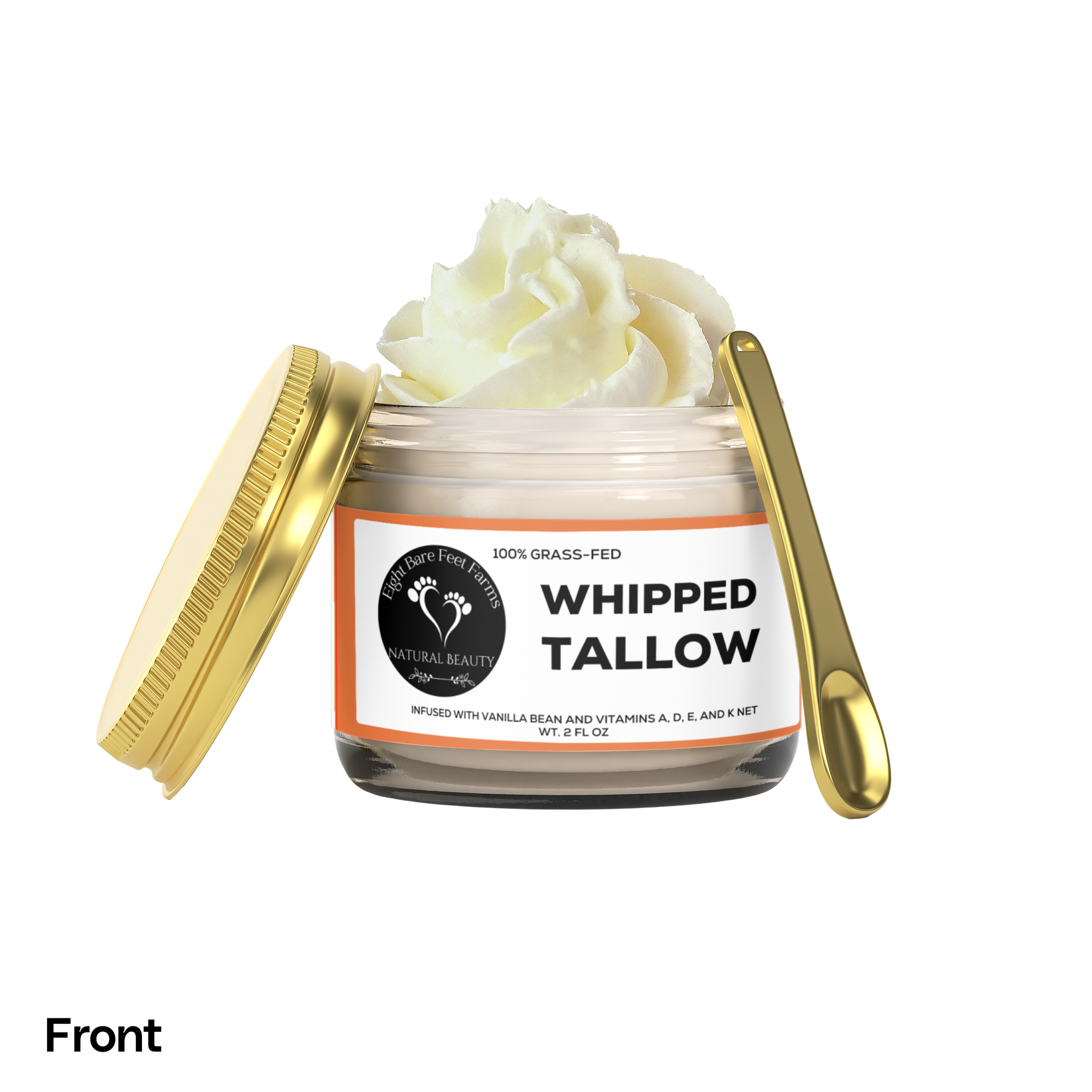 Whipped Grass-Fed Tallow Balm with Vanilla Bean