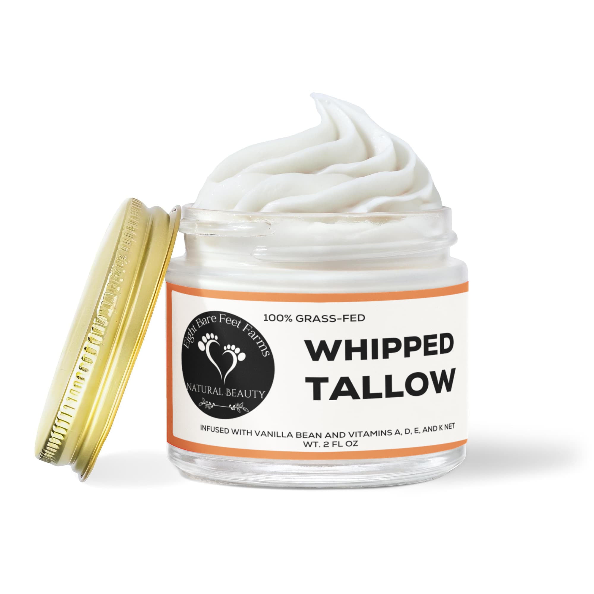 Whipped Grass-Fed Tallow Balm with Vanilla Bean